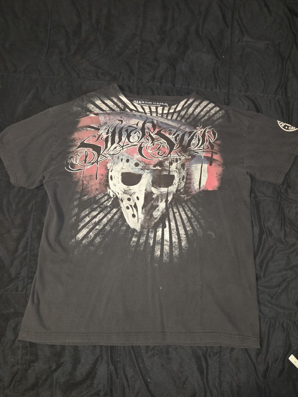Kickass Black Silver Star Tee